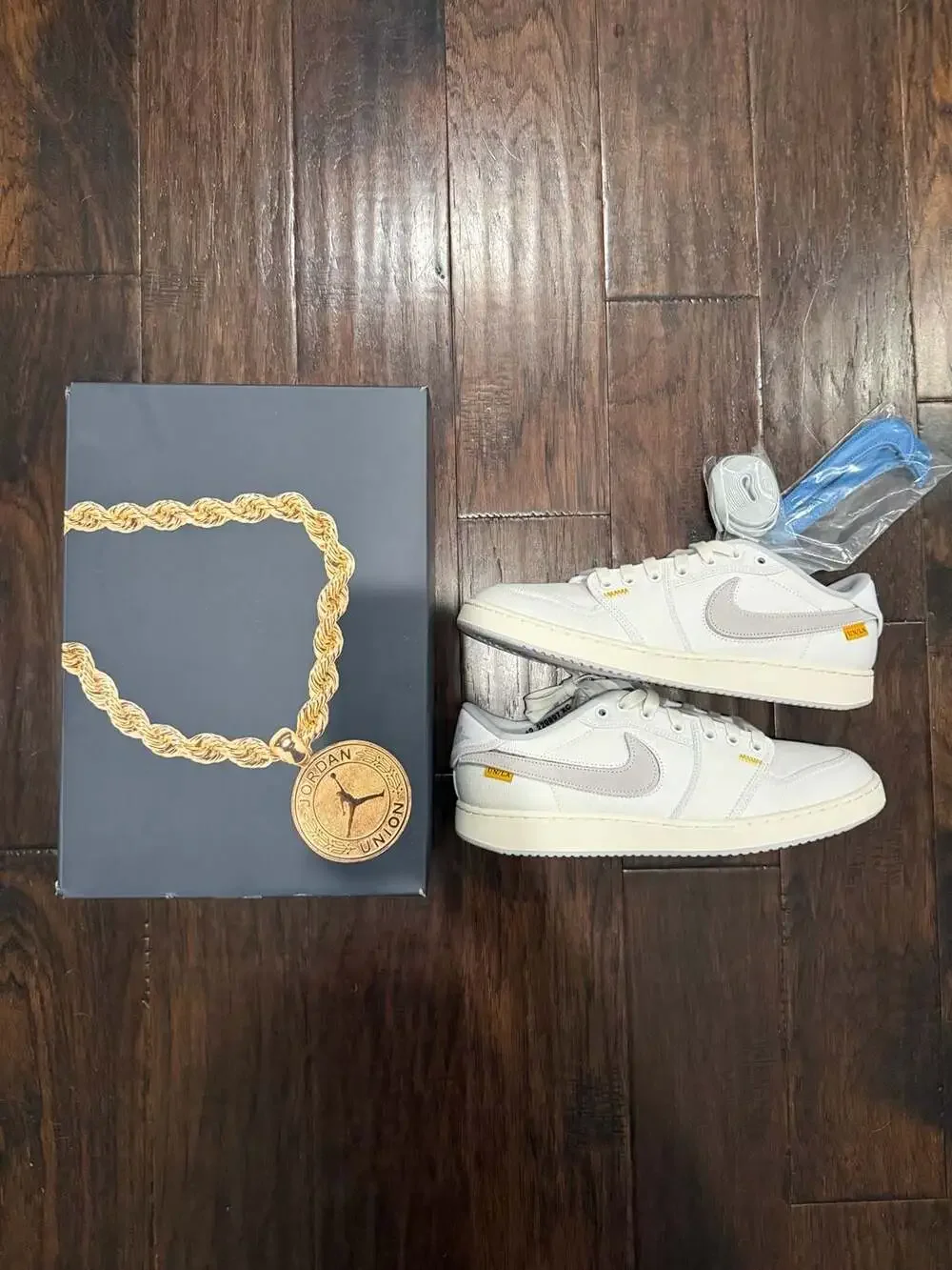 Union LA x Nike Air Jordan 1 KO Low White Canvas Shoes